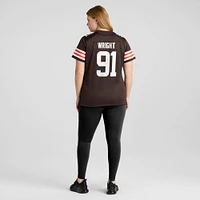 Women's Nike Alex Wright  Brown Cleveland Browns Team Game Jersey