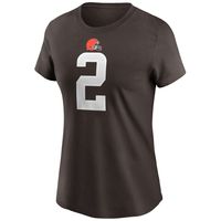 Women's Nike Amari Cooper Brown Cleveland Browns Player Name & Number T-Shirt