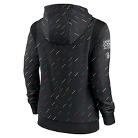 Women's Nike Anthracite Cleveland Browns 2021 NFL Crucial Catch - Therma Pullover Hoodie