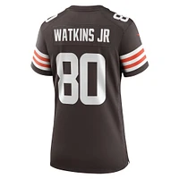 Women's Nike Austin Watkins Jr.  Brown Cleveland Browns Team Game Jersey