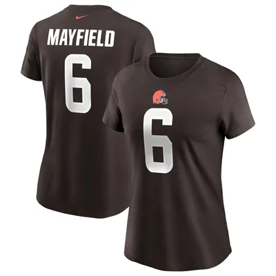 Baker Mayfield Cleveland Browns Nike Women's Name & Number T-Shirt - Brown