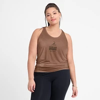 Women's Nike Brown Cleveland Browns Glory Crisscross Performance Tank Top