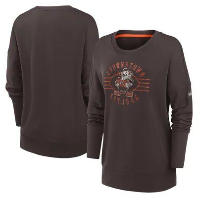 Cleveland Browns Rewind Club Nike Men's NFL Pullover Crew in Brown, Size: Medium | NKPU11QZ93V-068