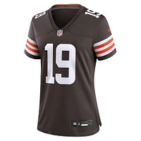 Maillot de match Nike Cedric Tillman Brown des Cleveland Browns pour femme