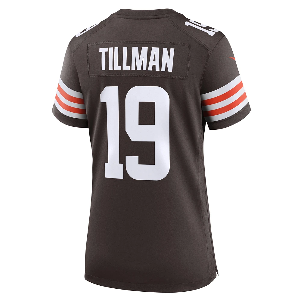 Maillot de match Nike Cedric Tillman Brown des Cleveland Browns pour femme