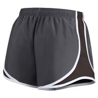 Women's Nike Charcoal Cleveland Browns Logo Performance Tempo Shorts