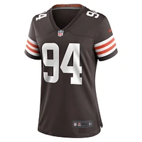 Maillot Nike Dalvin Tomlinson pour femme, joueur de match des Cleveland Browns, marron