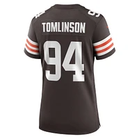 Maillot Nike Dalvin Tomlinson pour femme, joueur de match des Cleveland Browns, marron