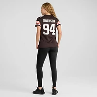 Maillot Nike Dalvin Tomlinson pour femme, joueur de match des Cleveland Browns, marron