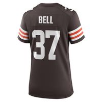 Women's Nike D'Anthony Bell Brown Cleveland Browns Game Player Jersey