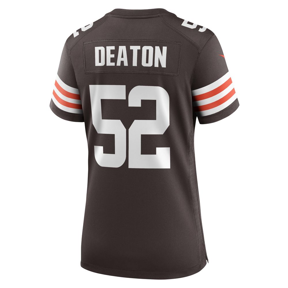 Women's Nike Dawson Deaton Brown Cleveland Browns Game Player Jersey