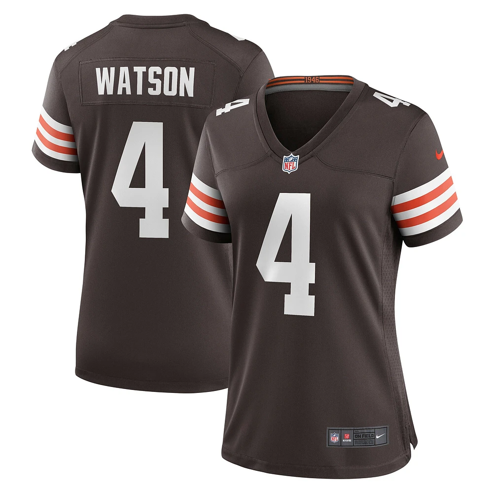 Maillot de joueur Nike Deshaun Watson pour femmes, marron, Cleveland Browns