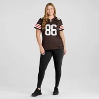 Maillot de match Nike Devin Asiasi pour femmes, marron, Cleveland Browns