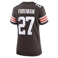 Maillot de match Nike D'Onta Foreman Brown des Cleveland Browns pour femme