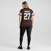 Maillot de match Nike D'Onta Foreman Brown des Cleveland Browns pour femme