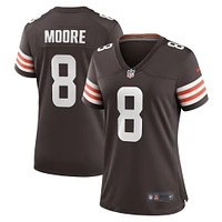 Maillot de match des Cleveland Browns Nike Elijah Moore Brown pour femme