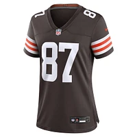 Maillot de match Nike Giovanni Ricci pour femmes, marron, Cleveland Browns