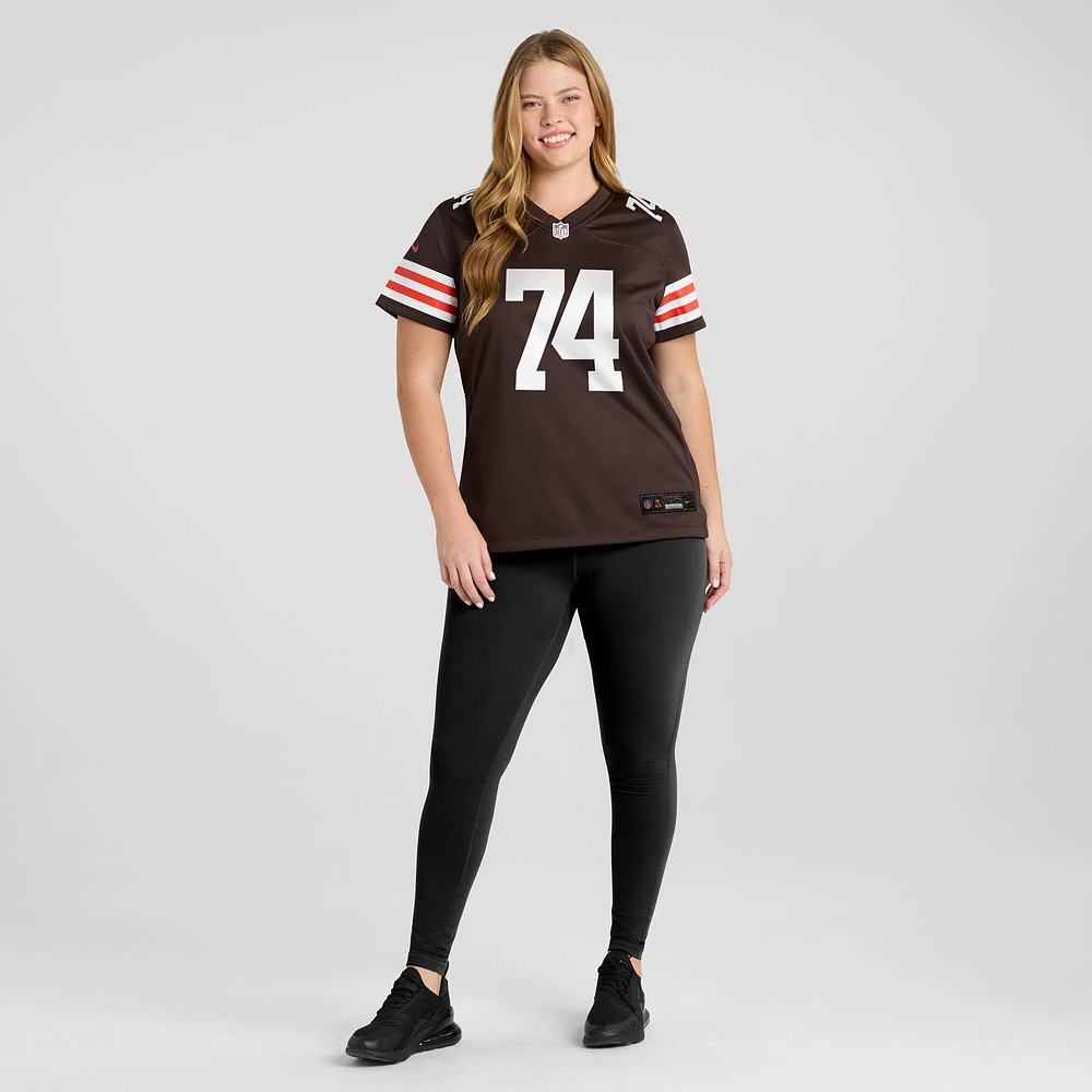 Maillot de match Nike Hakeem Adeniji pour femmes, marron, Cleveland Browns