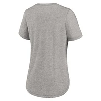 Women's Nike  Heather Gray Cleveland Browns Fashion Tri-Blend T-Shirt