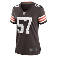 Maillot de match l'équipe Nike Isaiah McGuire marron des Cleveland Browns pour femme
