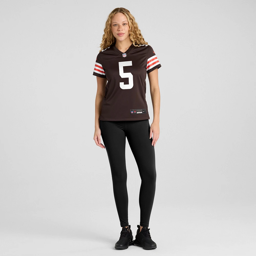 Maillot de match Nike Jameis Winston Brown Cleveland Browns pour femme