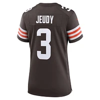 Maillot de match Nike Jerry Jeudy pour femmes, marron, Cleveland Browns