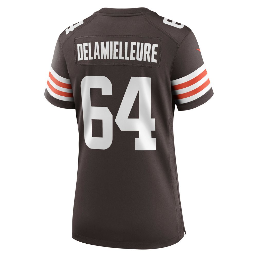 Women's Nike Joe DeLamielleure Brown Cleveland Browns Game Retired Player Jersey