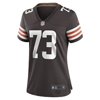 Women's Nike Joe Thomas Brown Cleveland Browns Retired Game Player Jersey