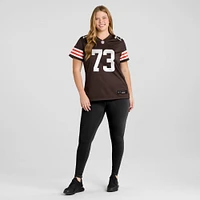 Maillot de joueur retraité des Cleveland Browns Nike Joe Thomas Brown pour femme