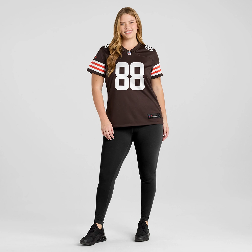 Maillot de match Nike Jordan Akins Brown pour femme des Cleveland Browns