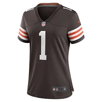 Women's Nike Juan Thornhill Brown Cleveland Browns Team Game Jersey