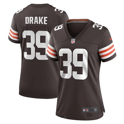 Maillot de match Nike Kenyan Drake marron des Cleveland Browns pour femme