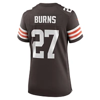 Women's Nike Lorenzo Burns  Brown Cleveland Browns Team Game Jersey