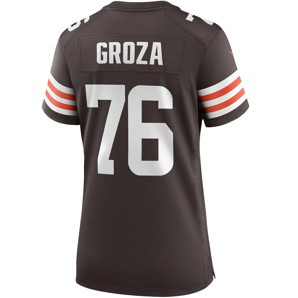 Women's Nike Lou Groza Brown Cleveland Browns Game Retired Player Jersey
