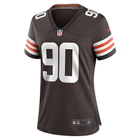 Maillot Nike Maurice Hurst pour femme, joueur de match des Cleveland Browns, marron