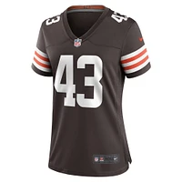 Women's Nike Mohamoud Diabate  Brown Cleveland Browns Team Game Jersey