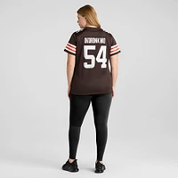 Maillot de joueur match Nike Ogbonnia Okoronkwo pour femmes, marron, Cleveland Browns