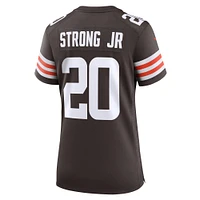 Maillot de match Nike Pierre Strong Jr. Brown des Cleveland Browns pour femme