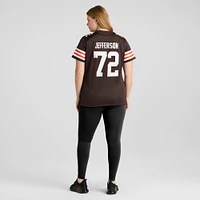 Maillot de match Nike Quinton Jefferson Brown des Cleveland Browns pour femme