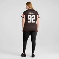 Maillot Nike Sam Kamara marron pour femme des Cleveland Browns Team Game