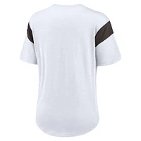 FBC BROWNS WHITE BROW SU23 NFL NIKE SLUB FASHION SS TEE TEELADC