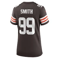 Maillot Nike Za'Darius Smith marron pour femme des Cleveland Browns Team Game