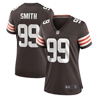 Maillot Nike Za'Darius Smith marron pour femme des Cleveland Browns Team Game