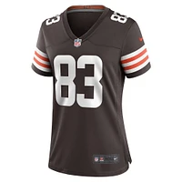 Maillot Nike Zaire Mitchell-Paden marron pour femme des Cleveland Browns Team Game