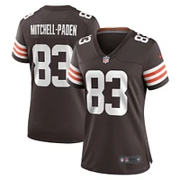 Maillot Nike Zaire Mitchell-Paden marron pour femme des Cleveland Browns Team Game