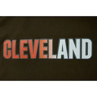 Débardeur court classique Cleveland Browns Ombre Wordmark Pro Standard pour femme, marron