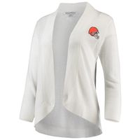 Women's Tommy Bahama White Cleveland Browns Lea Open Cardigan