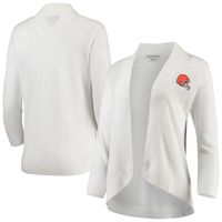 Women's Tommy Bahama White Cleveland Browns Lea Open Cardigan