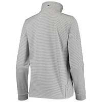 Vineyard Vines Heathered Grey Cleveland Browns Sankaty Shep Pull à demi-glissière pour femme