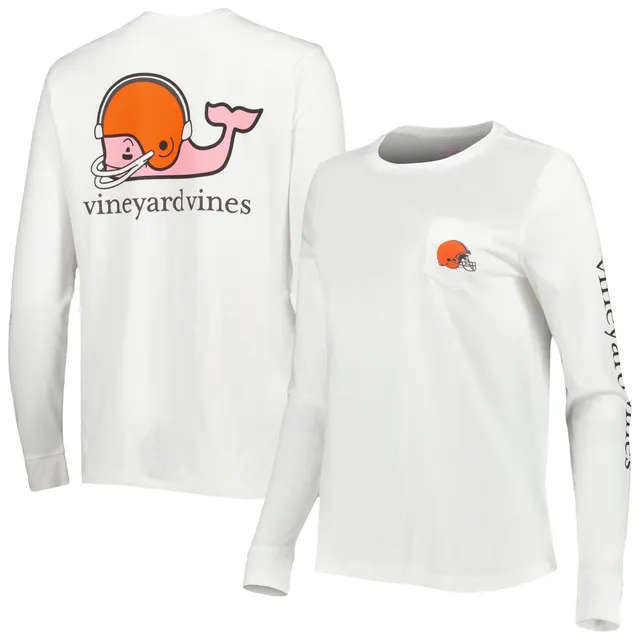 Lids Cleveland Browns Vineyard Vines Women's Helmet Long Sleeve T-Shirt -  White